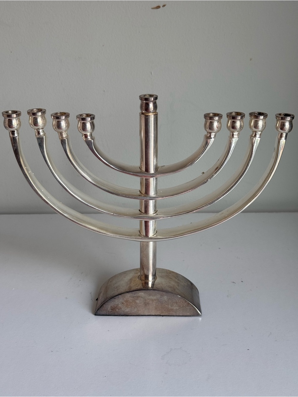 Pottery Barn Kids Hanukkah Jewish Holiday Celebration Menorah Silver Finish